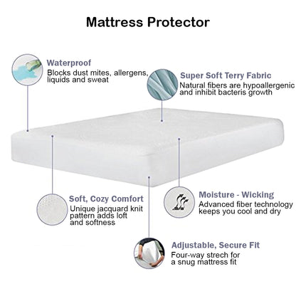 Organic Dri-Tec Waterproof Mattress Protector Sheet by Luxury Goods Pro