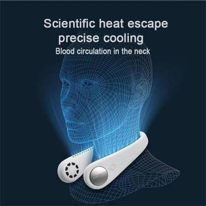 Portable Neck Fans 360° Cooling Neck Band Battery Operated Fans