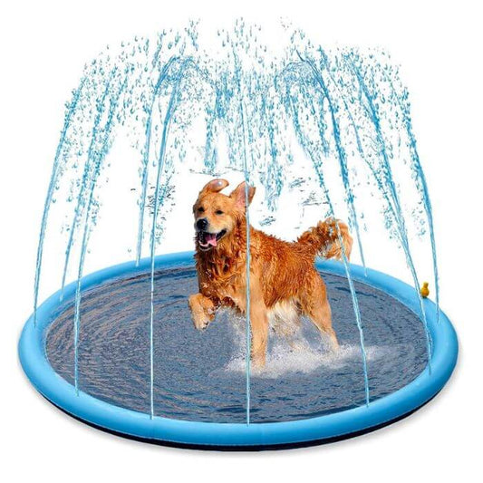 Dog Splash Sprinkler Pad/ Blue